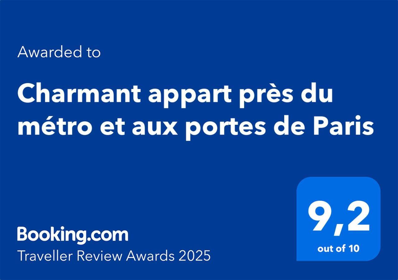 Charmant Appart Pres Du Metro Et Aux Portes De Paris Saint-Ouen (Seine-Saint-Denis) Exterior foto
